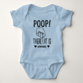 Kack. Da ist es! Funny Baby Strampler (Vorderseite)