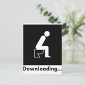 Kack des Downloads Postkarte (Stehend Vorderseite)