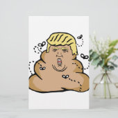 kack Donald Trump Briefpapier (Stehend Vorderseite)