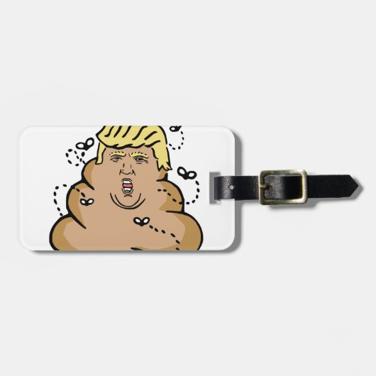 kack Donald Trump Gepäckanhänger (Vorderseite horizontal)