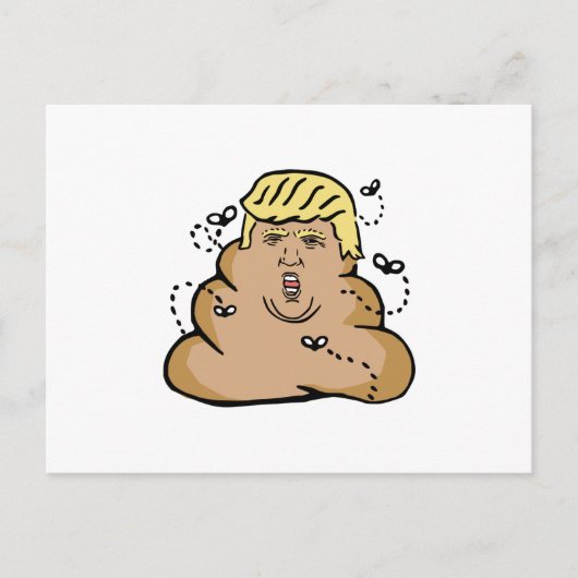 kack Donald Trump Postkarte (Vorderseite)