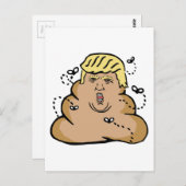 kack Donald Trump Postkarte (Vorne/Hinten)