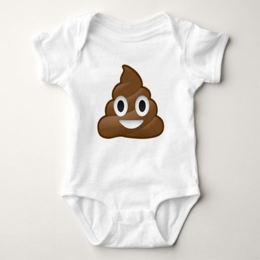 kack Emoji Baby Säugling Kleidung Kleideranzug Baby Strampler (Vorderseite)