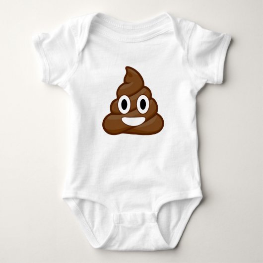 kack Emoji Baby Strampler (Vorderseite)