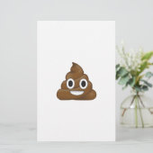 Kack Emoji Briefpapier (Stehend Vorderseite)
