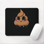 Kack Emoji Chibi Sticker Mousepad (Mit Mouse)