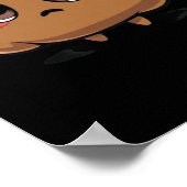 Kack Emoji Chibi Sticker Poster (Ecke)