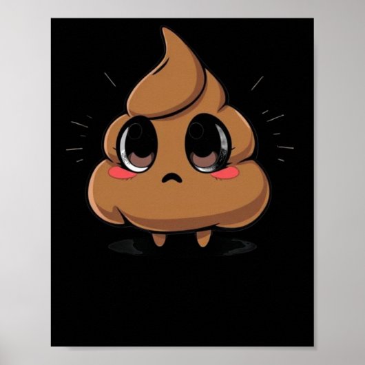 Kack Emoji Chibi Sticker Poster (Vorne)
