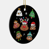 Kack Emoji Christmas Pajama Keramik Ornament (Rechts)