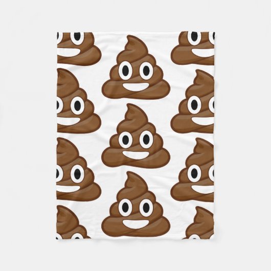 kack Emoji-Decke Fleecedecke (Vorderseite)
