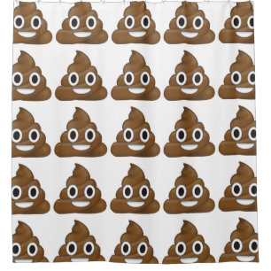Kack Emoji Duschvorhang