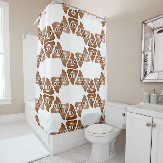 kack Emoji Duschvorhang Bad (Beispiel)