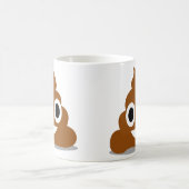 Kack Emoji Emoticon Funny Mug Kaffeetasse (Mittel)