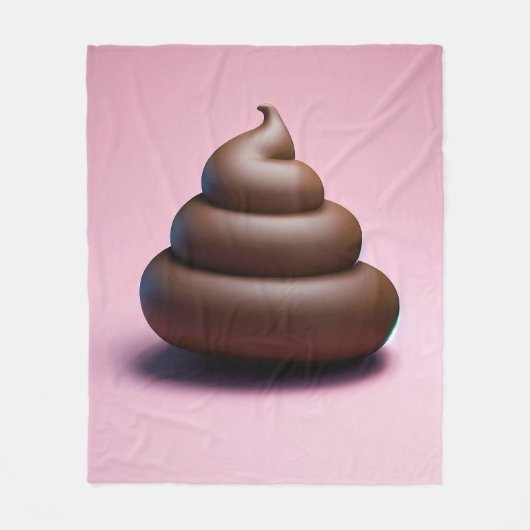 Kack Emoji Fleecedecke (Vorderseite)