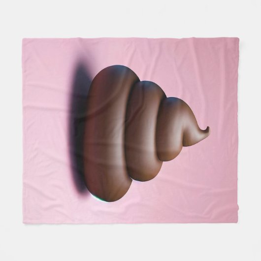 Kack Emoji Fleecedecke (Vorderseite (Horizontal))