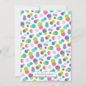 Kack Emoji Girl Birthday Einladung (Rückseite)