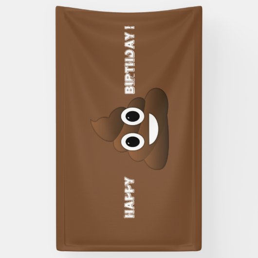 Kack Emoji Happy Birthday Banner (Vertikal)