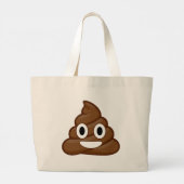 kack Emoji Jumbo Stoffbeutel (Rückseite)