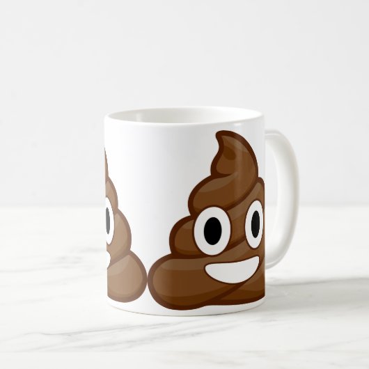 kack Emoji Kaffeetasse (VorderseiteRechts)
