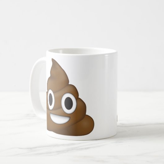 Kack Emoji Kaffeetasse (Vorderseite Links)