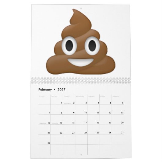 Kack - Emoji Kalender (Feb 2027)