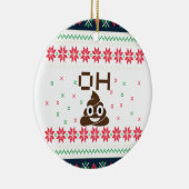 Kack Emoji Keramikornament (Rechts)