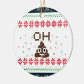 Kack Emoji Keramikornament (Links)