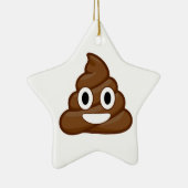 kack Emoji Keramikornament (Rechts)