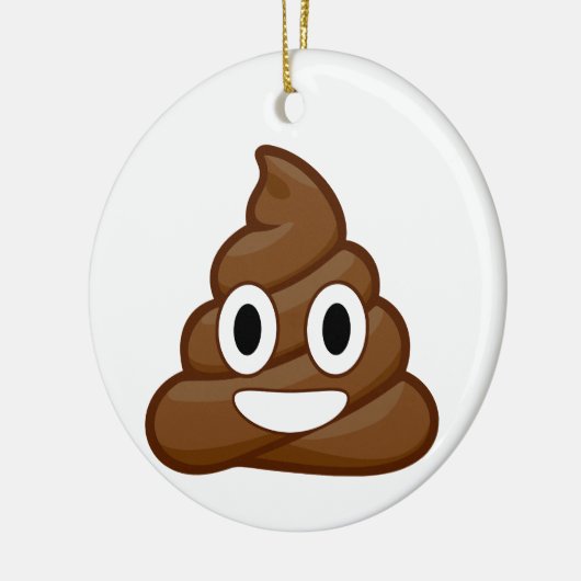 kack Emoji Keramikornament (Links)
