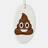 kack Emoji Keramikornament (Rechts)