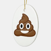 kack Emoji Keramikornament (Links)