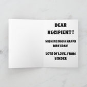 KACK Emoji lustige POO niedlichen prank Kindergebu Karte (Innenseite)