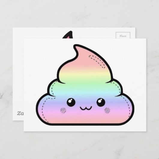 Kack Emoji Postkarte (Vorne/Hinten)