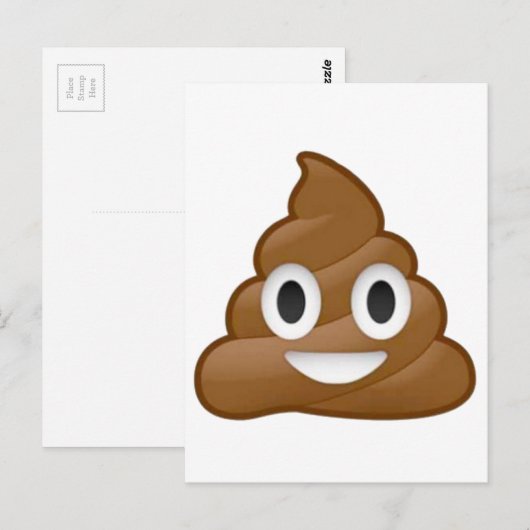Kack Emoji Postkarte (Vorne/Hinten)