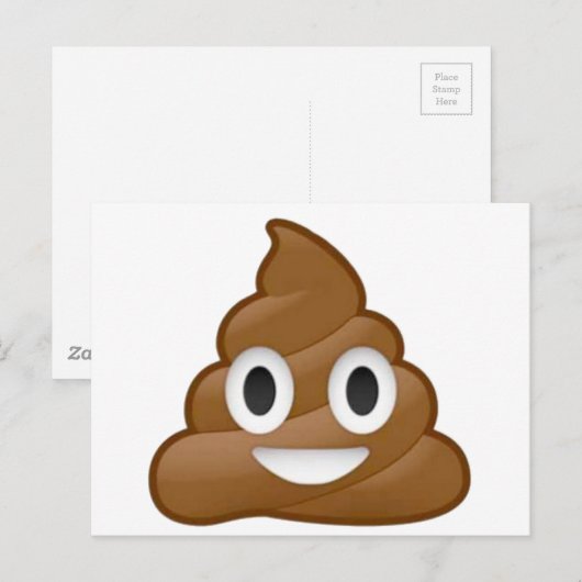 Kack Emoji Postkarte (Vorne/Hinten)