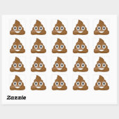 Kack Emoji Quadratischer Aufkleber (Blatt)