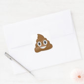 Kack Emoji Quadratischer Aufkleber (Umschlag)