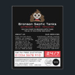 Kack Emoji, Septic Company, septische Ingenieur Ad Flyer<br><div class="desc">Kack Emoji,  Septic Company,  SEPI Engineer Advertising Flyer durch den Business Card Store.</div>