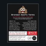 Kack Emoji, Septic Company, septische Ingenieur Ad Flyer<br><div class="desc">Kack Emoji,  Septic Company,  SEPI Engineer Advertising Flyer durch den Business Card Store.</div>