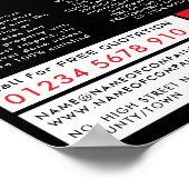 Kack Emoji, Septic Company, septische Ingenieur Ad Poster (Ecke)