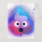 Kack Emoji Spray Paint Art Postkarte (Vorderseite)