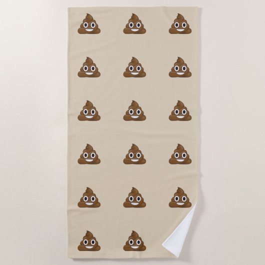 Kack Emoji Strandtuch (Vorderseite)