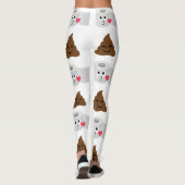 kack Emoji und Toilettenpapier Leggings (Rückseite)