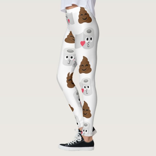 kack Emoji und Toilettenpapier Leggings (Links)