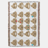 kack Emoji werfen Decke (Vorderseite Vertikal)