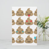 kack Emojis Briefpapier (Stehend Vorderseite)