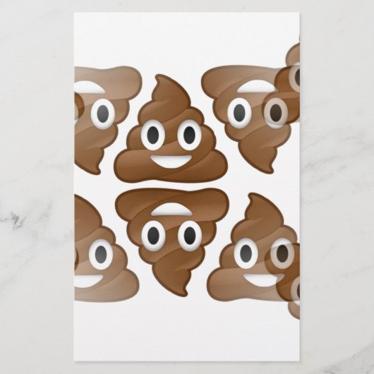 kack Emojis Briefpapier (Vorderseite)