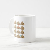 kack Emojis Kaffeetasse (Vorderseite Links)