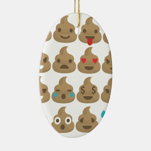 kack Emojis Keramik Ornament (Rechts)