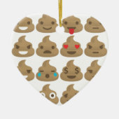 kack Emojis Keramikornament (Vorne)